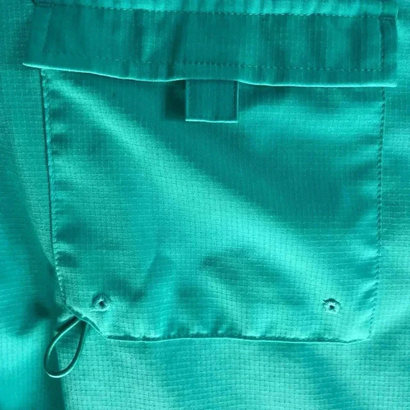 Silver Bait fishing shirt mens L Large blue vented short sleeve polyester button - Picture 8 of 16